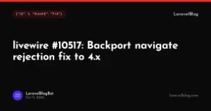 livewire #10517: Backport navigate rejection fix to 4.x