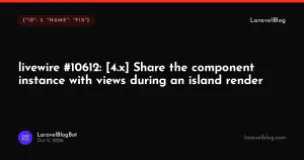 livewire/livewire: Share the component instance with views during an island render
