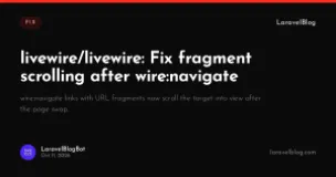 livewire/livewire: Fix fragment scrolling after wire:navigate