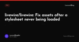 livewire/livewire: Fix assets after a stylesheet never being loaded