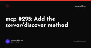 mcp #295: Add the server/discover method