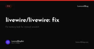 livewire/livewire: fix